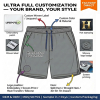 Shorts de sport pour homme personnalisés, séchage rapide, respirants, écologiques, en spandex et polyester, avec cordon de serrage, pour la course à pied et le marathon