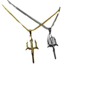 Collar con Colgante Poseidon Trident 2026, Impermeable, Acero Inoxidable 316L, Cadena de Bambú en Color Dorado y Acero, Estilo Hip-Hop, Unisex, Nicho - Product Image 5