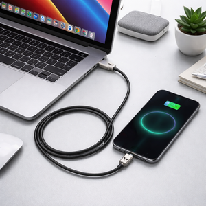 Câble de charge rapide en silicone pour téléphones Android et iPhone, câble USB Type-C, vente en gros d'usine - Product Image 6