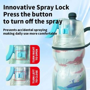 Event Customization Children Students Summer Outdoor Portable Casual <b>Spray</b> Bottle Anti-drop Sports Water Bottle - Product Image 2