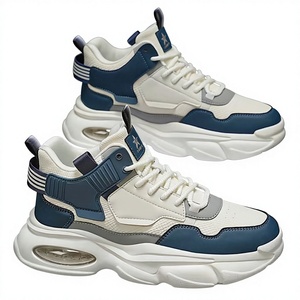 Baskets montantes décontractées et tendance pour homme, collection automne 2025, respirantes, anti-odeur, à lacets, style adolescent, semelle épaisse, polyvalentes - Product Image 1