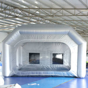 210 tente transparente de dôme de <span class=keywords><strong>camping</strong></span> gonflable d'igloo de publicité blanche d'Oxford avec la lumière menée - Product Image 4
