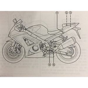 Manuale del proprietario Suzuki GSX-R1000 2007-2008: Guida all'uso e alla manutenzione - Product Image 4