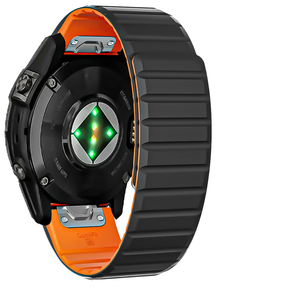 <span class=keywords><strong>Bracelet</strong></span> en silicone magnétique pour <span class=keywords><strong>Garmin</strong></span> Fenix 7/7X/6/6X Pro/5X/5 Pro Quick Fit 22/26mm <span class=keywords><strong>Bracelet</strong></span> de luxe pour Gen 2/Enduro 2/Descent Mk1 - Product Image 1