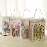 Bolsas de Papel Impresas Blancas Recicladas Biodegradables de Lujo Hechas a Mano con Logotipo Personalizado de Bajo MOQ para Embalaje de Regalos Artesanales