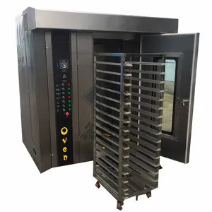 Rotary Rack Oven with Diesel for 32 trays- European Quality Bakery Machinery JY-100/Gas Electric Hot Air Rotating Bakery Ovens