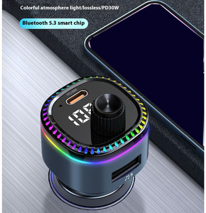 Chất lượng cao <span class=keywords><strong>Bluetooth</strong></span> xe máy nghe nhạc 12-36V đầy màu sắc LED sạc nhanh với cổng kép cho ổ đĩa USB và điện thoại di động sạc - Product Image 4