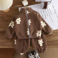 Pyjama d'hiver personnalisé pour bébé de 0 à 9 ans, ensemble épais et chaud pour la maison, vêtements pour enfants garçons et filles, ensemble de pyjamas pour enfants