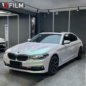 <span class=keywords><strong>Vinilo</strong></span> para autos YAJIU Glossy Aurora White, fácil de instalar, rollo de <span class=keywords><strong>vinilo</strong></span> de color, autoadhesivo, servicios de personalización. - Product Image 1