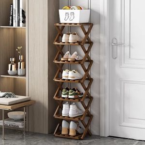 Modern Minimalist Multi Layer Extendable Shoe Rack For Entryway Home Storage Sneakers Boots High Heels - Product Image 3