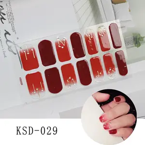 Модные Пользовательские 3d корейские весенние фабричные обертки для ногтей нетоксичные красивые наклейки обертки для ногтей для дизайна ногтей поддержка oem