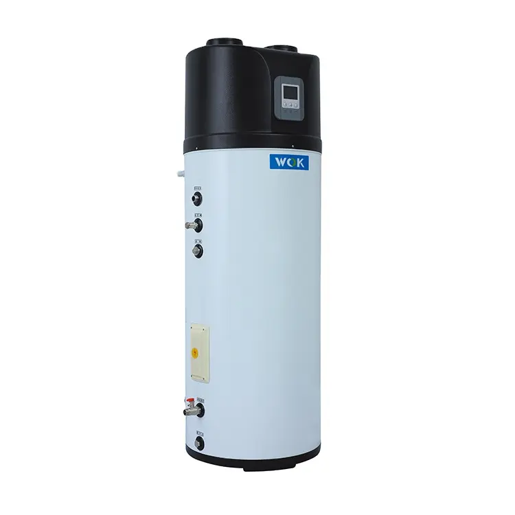 300L R290 hot water air source all-in-one heat pump water heater with dhw tank with solar panel