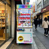 Naughty Dog Machine d'arcade à griffes pour attraper les jouets en peluche, avec accepteur de billets et de pièces, pour jeu solo, personnalisable, version anglaise
