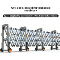 Barrière de sécurité télescopique anti-collision, barrière extensible, barrière de circulation portable pour parking