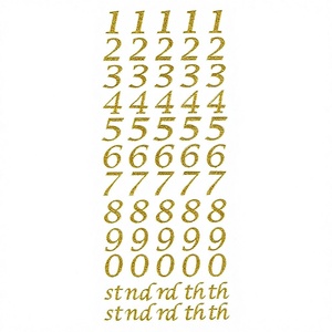 Custom Gold Foil Letter Sticker Sheet Self Adhesive Decorative <b>Vinyl</b> <b>Decals</b> for Journal Planner Diary Scrapbook - Product Image 3