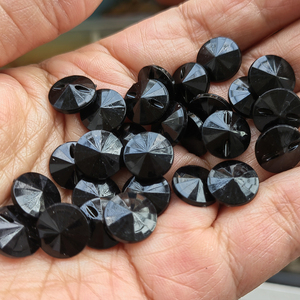 Thanh lịch màu đen <span class=keywords><strong>Acrylic</strong></span> ô Top nút cho áo sơ mi, áo cánh và thời trang Dresses (9mm-21.4mm, trở lại lỗ, số lượng lớn bán buôn) - Product Image 6