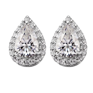 Anillo de Plata 925 con Moissanita DEF de Corte Pera de 1 Quilate HL06M, Ideal para Regalo - Product Image 6