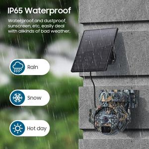 Caméra de Chasse Camouflage 3MP 4G WiFi Solaire avec Audio Bidirectionnel, Détection Humaine PIR et PTZ pour Sécurité - Product Image 6