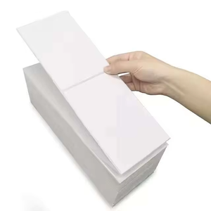 Tem nhãn nhiệt trực tiếp khổ 4x6 inch, màu trắng, có lỗ đục, tương thích với máy in nhãn nhiệt, dạng gấp quạt - Product Image 3