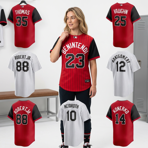 Camiseta de béisbol personalizada con rayas, camiseta de softbol bordada con nombre y número, ropa de equipo unisex - Product Image 1