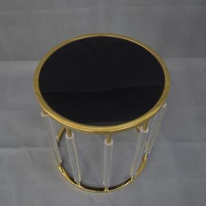 Vàng kim loại Acrylic sofa bên góc bảng thiết kế nội thất sang trọng rõ ràng Acrylic cuối bảng Bàn cà phê - Product Image 2