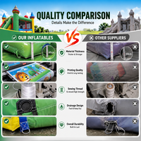 Château gonflable commercial pour enfants, vente en gros, directement de l'usine, faible MOQ, certifié ASTM CE, 10FTx10FT