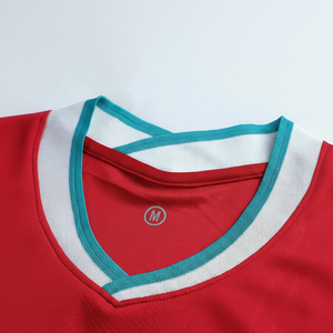 ชุดฟุตบอลระเหิดแบบกำหนดเองชุดเสื้อเจอร์ซีย์ฟุตบอลแบบแห้งเร็วระบายอากาศได้ดี - Product Image 2