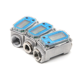 Compteur de débit en aluminium OEM pour liquides, carburant, diesel, huile, eau, avec affichage LCD, rechargeable par batterie - Product Image 1