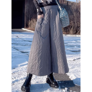 <span class=keywords><strong>Culotte</strong></span> de invierno súper suelto, <span class=keywords><strong>Pantalones</strong></span> de algodón para mujer, ropa de nieve elegante, <span class=keywords><strong>Pantalones</strong></span> de pierna ancha, <span class=keywords><strong>Pantalones</strong></span> holgados a prueba de viento gruesos Vintage - Product Image 4