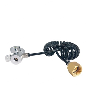 Cargadores de crema batida con línea de manguera en espiral con rosca M11*1 para tanque de NO2 a rosca M22 para tarro de crema - Product Image 2