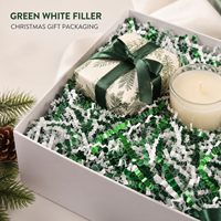 Papier déchiqueté vert émeraude brillant en gros pour remplissage de boîtes cadeaux, emballage de bijoux et de Noël