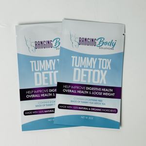 Sac en Mylar personnalisé imprimé, sac en aluminium à trois côtés scellés, échantillon de soin de la peau cosmétique, sachet de crème cosmétique faciale, mini pochette - Product Image 1