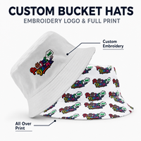 Chapeau Bob en sergé 100 % coton de haute qualité avec logo personnalisé promotionnel pour l'été et les activités de plein air