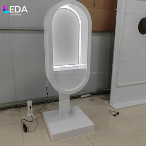 LEDA Hot Sale Custom Metal White Warm Light Message Phone Wedding Stage Telephone <b>Stand</b> <b>Backdrop</b> for Wedding Events - Product Image 2