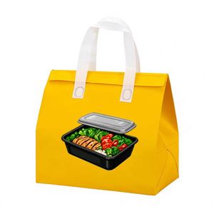 Sac à dos isotherme pour aliments en tissu biodégradable avec logo personnalisé, imperméable, non tissé, sacs isothermes pour exposition - Product Image 1