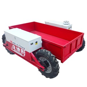 500kg Electric Remote Control All Terrain <strong>Transporter</strong> Orchard Farm Electric UTV <strong>Material</strong> Handling Equipment Four-wheel Drive - Product Image 1