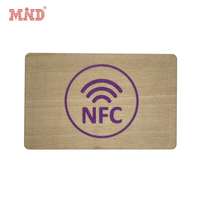 Carte en bois RFID écologique MIFARE DESFire EV2 8K pour hôtel