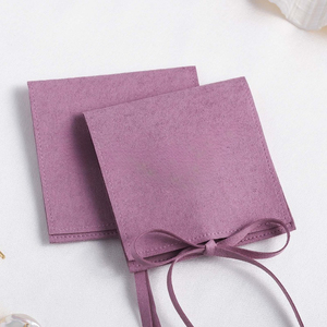 Sacs à bijoux personnalisés avec logo sur mesure, pochette cadeau de luxe en microfibre pour bijoux - Product Image 3