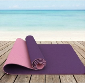 Colchoneta de yoga ligera de espuma TPE de 10 mm, portátil, gruesa, acolchada, para ejercicios de fitness, con textura antideslizante para pilates - Product Image 5