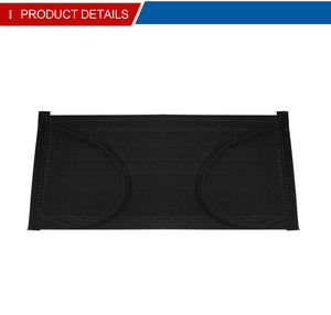 Masker Wajah Sekali Pakai 4 Lapis Food-Grade yang Dapat Disesuaikan, Hitam, 17.5*9.5CM, Non-woven, Kualitas Tinggi, Grosir dari Cina untuk Perlindungan - Product Image 5