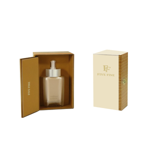 Tiroir en carton noir de luxe de 50ml, échantillon de papier extractible, conception vide, emballage de boîte de parfum cadeau pour parfum - Product Image 4