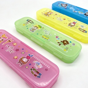Estuche de Lápices de Plástico para Estudiantes Escolares, Niños y Niñas, Estuche de Lápices Escolar con Dibujos Animados, Estuche de Almacenamiento para Niños - Product Image 2