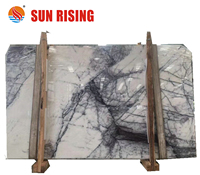 Factory Whosale Price Milas Menekse Mermer Milas White Lilac <strong>Marble</strong> Polished Slabs Tile Customized Sizes