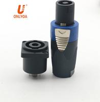 Connecteur mâle Speakon 4 pôles XIR NL4FX couleur vive pour adaptateur audio et vidéo, prise femelle Neutrik