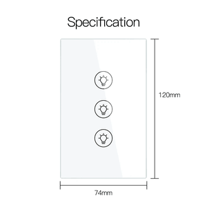 Tuya Zigbee EU/US Multi-gang Smart Light Dimmer Switch <span class=keywords><strong>1</strong></span>/2/3 Gang Smart Life/Tuya APP Fonctionne avec les assistants vocaux Alexa Google - Product Image 3