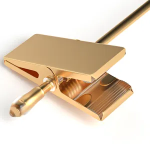 Fabriek Prijs Ruimtebesparend Antislip Gold Metal Rok Broek Hangers Voor Broek