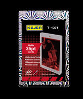 30 porte-cartes magnétiques colorés - Porte-cartes One Touch 35pt, étui en plastique rigide résistant aux UV |   Bordure en diamant HD transparente