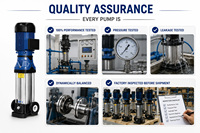 Pompa Booster Air Multistage Vertikal Stainless Steel Harga Pabrik untuk Gedung Bertingkat Tinggi