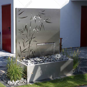 Décoration extérieure moderne sur mesure pour jardin, grande structure en acier Corten, finition rouille naturelle, certifiée CE, toutes saisons, mur de 2 mm d'épaisseur, résistant à l'eau - Product Image 6
