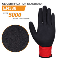 Guantes de Trabajo XINGYU de Nailon y Elastano de Calibre 15 con Recubrimiento de Espuma de Nitrilo Microfino, Guantes de Seguridad para Jardinería